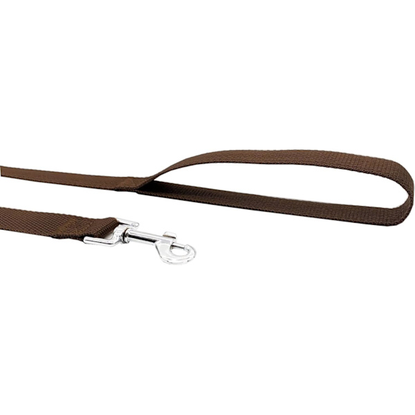 Nylon træningshundesnor til små, mellemstore og store hunde, 15ft 20ft 30ft 50ft lang snor Hunde-/hvalpetræningssnor til lydighedstræning, camping50ftBrun