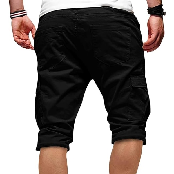 Herre Cargo Shorts, Herre Sommer Casual Udendørs Casual Patchwork Lommer Overalls Sport Tooling Shorts Bukser