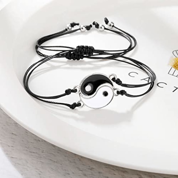 Bedste ven armbånd par armbånd til 2 matchende Yin Yang hans og hendes elsker armbånd smykker til Bff venskab forhold(Yin Yang-Style 1)
