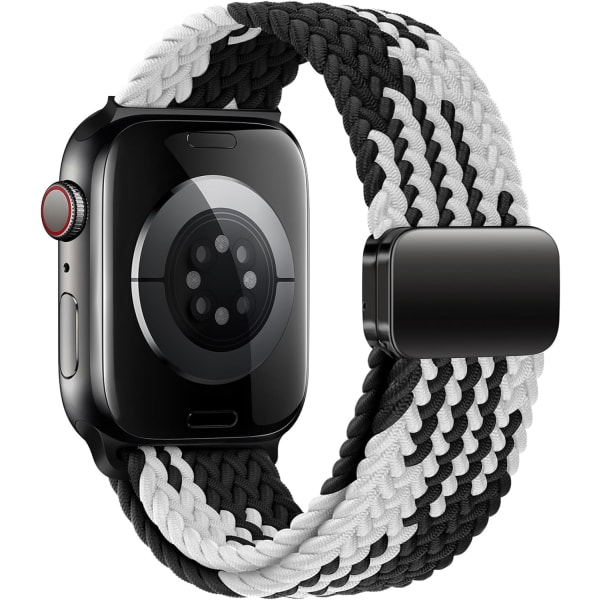 Sport Solo Loop kompatibel med Apple Watch Band 42 mm 44 mm 45 mm 49 mm för kvinnor män, Justerbar Magnetic Stretchy SE 9 8 7 6 5 4 3 Ultra 2