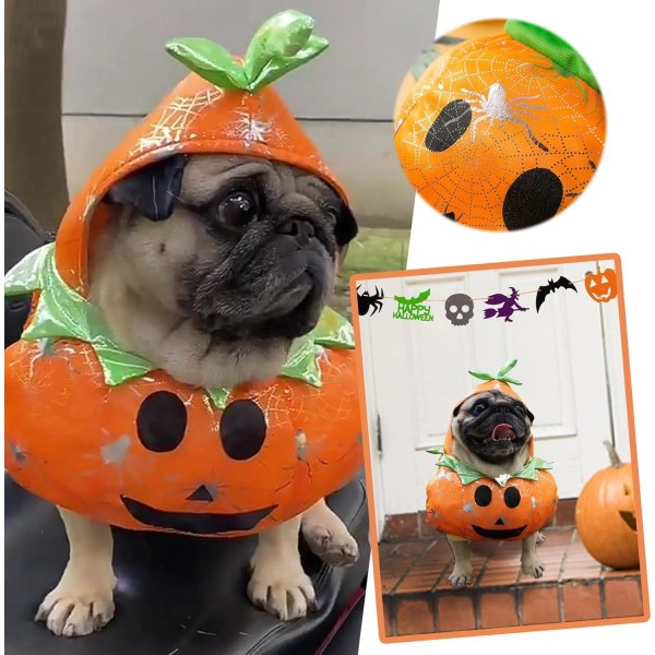 Hundekostume Kæledyrskostume Kæledyr Dragt Cowboy Rider Style, Græskar Kostume til Halloween Fest Dekoration, Hvalp Cosplay Kostume (X-Large)