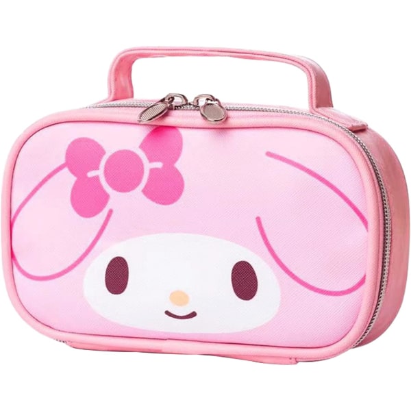 Kawaii My Melody Bag, My Melody Makeup Bag, Cute Cartoon Cosmetics Bag, Mini Travel Toy Bag, Vattentät Återanvändbar Faux (Rosa)