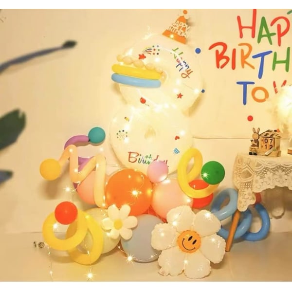 65st set jätte vit nummer ett ballong för första födelsedagen - 40 tums nummer 8 ballong | Första födelsedagsballonger
