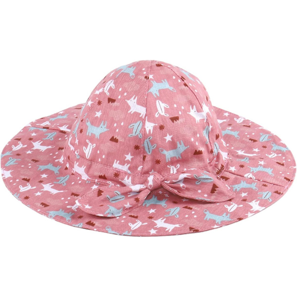 Söta tecknade/blommiga solhattar för flickor/pojkar Justerbar bred brätte Solskydd Hatt Lätt keps