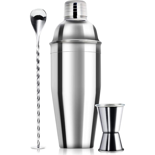 24oz Cocktail Shaker Bar Sæt - Professionel Margarita Mixer Drink Shaker og Målejigger & Blandingsske Sæt