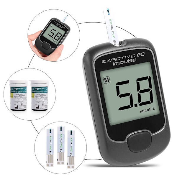 Bästsäljare 2024 Blodsockermätare Diabetes Test Kit Blodsockermätare Med Teststickor (FMY)
