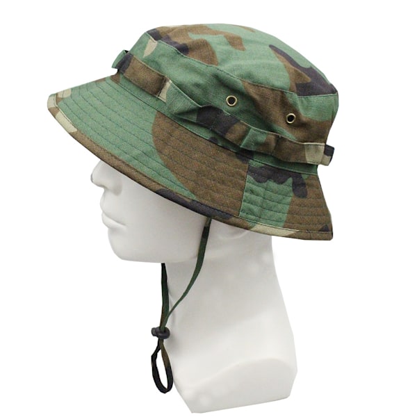 Fiskerihat til udendørs klippebestigning, jagt og solhat Jungle camouflage 60cm (applicable to 58-60cm)