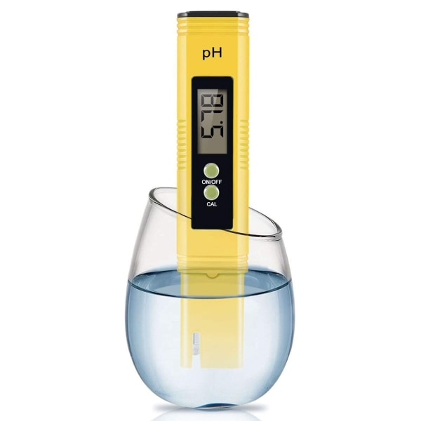 Digital PH-meterpenna i fickstorlek för hydroponisk PH-testning, 2 decimaler hög noggrannhet, 0-14 PH mätområde