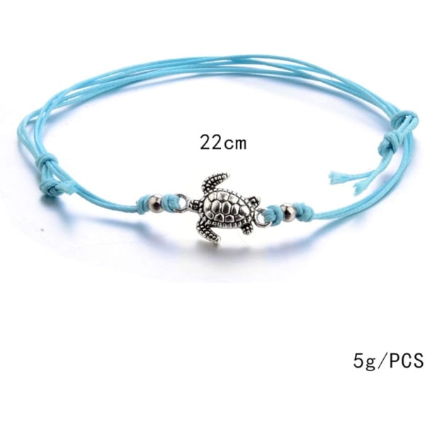 Heyone Boho Anklet Armbånd for Kvinner Tenåringsjenter, Håndlaget Elfant Sol Skall Ankel Armbånd Sommer Fot Smykker