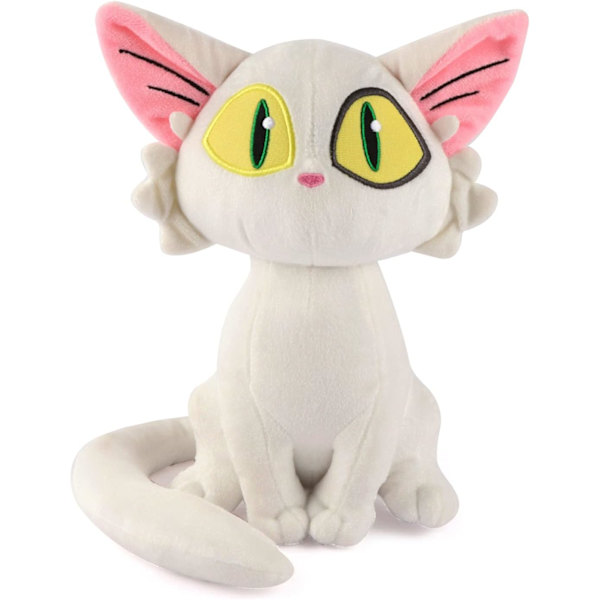 10 tommer (ca. 25,4 cm) Suzume no Tojimari katteplys voksen plys kat, anime film plys udstoppet Aristo kat plys dukke (hvid)