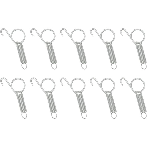 10 stk. Kaninbur Dør Metal Finger Spring Latch Hook Multifunktionel Dyr Bur Dør Spring Latch til Fastgørelse af Små Dyr, Kanin
