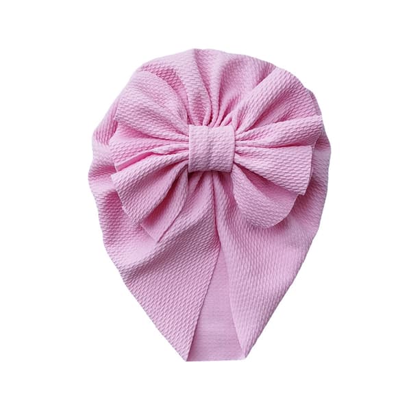 5-pack Nyfödd Bebismössa Rosett Mössa Turban Hårband Bollknut Elastisk Slumpmässig färg