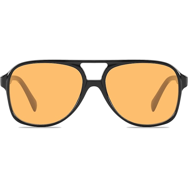Klassiske Vintage Aviator Solbriller til Kvinder Mænd Store Stel Retro 70'er Solbriller