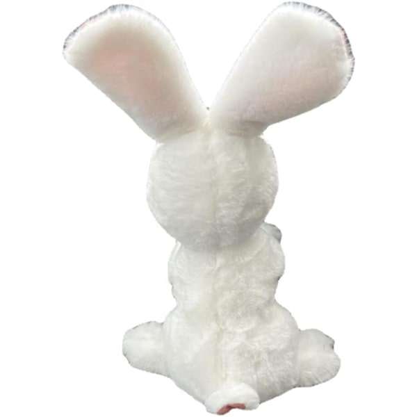 12" kanin gosedjur, söt kanin plyschleksak för flicka, unik ansiktsdesign, mjuk plysch, en gåva att växa med, kramas, tvättbar
