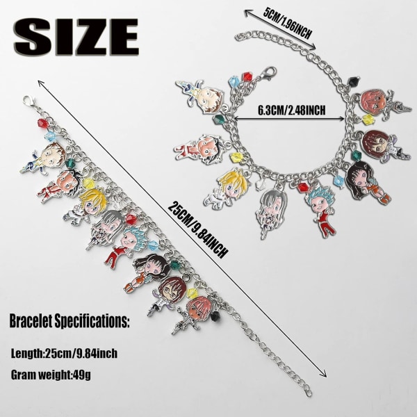 Heyone My Hero Academia Charm Bracelet,Fashion Novelty Cool Anime Manga Figure Cosplay Series friendship bracelets Lover jewelry birthday