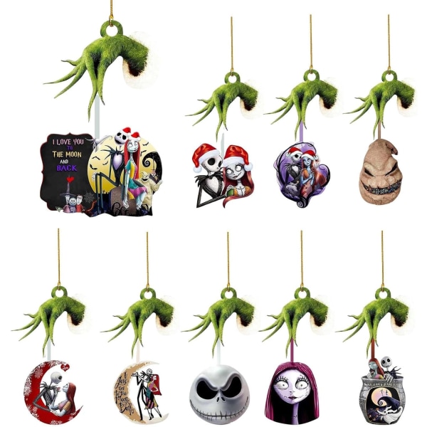 The Nightmare Before Christmas Dekorationer, Jack Juletræ Hængende Ornament The Nightmare Before Christmas Vedhæng, Dekoration til Nytårsaften