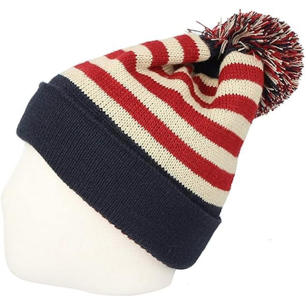 Strikke oss Canada Flagg Union Jack Pom Beanie Hat JZP0027