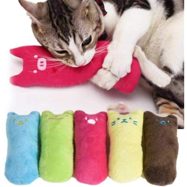Mint Kittens: set med kattmyntaleksaker av hög kvalitet för kattmyntakuddar - 5 kattkuddar, torr kattmynta för katter, kattmyntaleksaker - Leksaker för katter