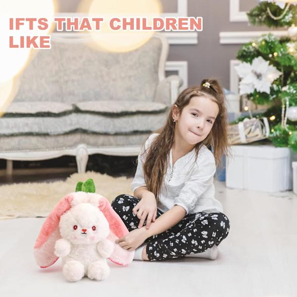 Reversibel kanin, kanin plysjdyr, jellycat kanin (gulrot, 7,87 tommer)