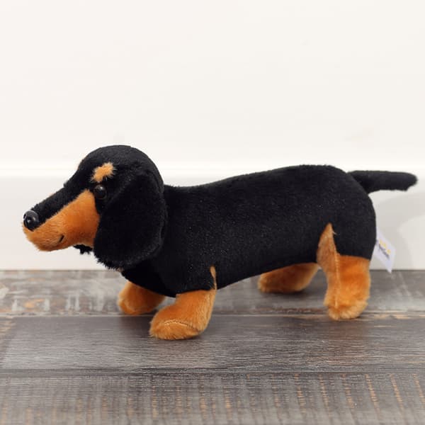 Mäyräkoira pehmolelu, musta, 25 cm 1000