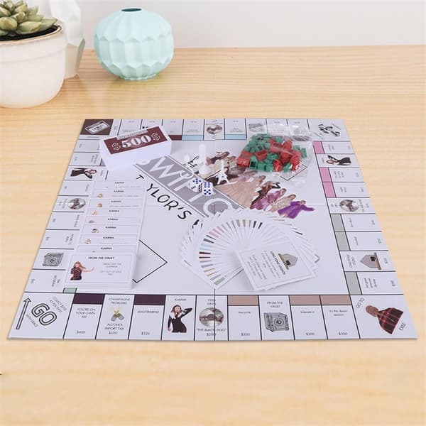 Swiftopoly Brettspill Taylor Swift-Inspirert Monopol Partyspill Swifties Gave