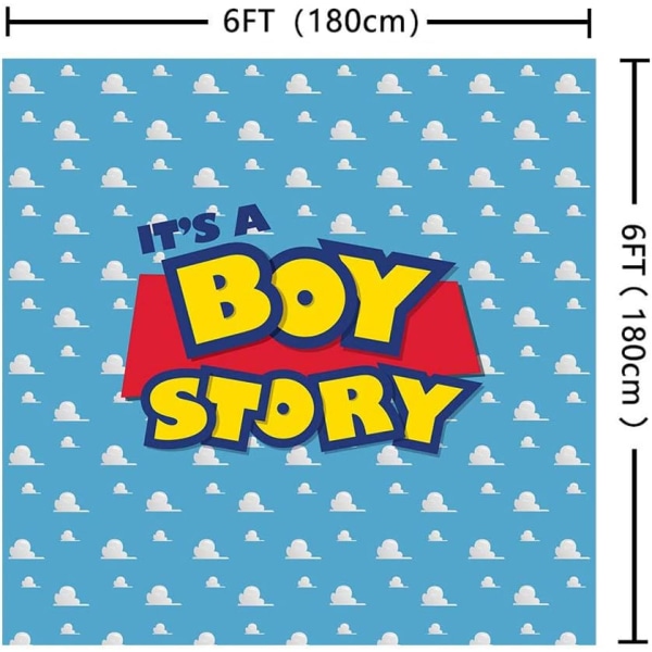 Poikavauvan Tarina Taustakangas Syntymäpäiväjuhlateema Kuvaustausta Sininen Taivas 6x6ft