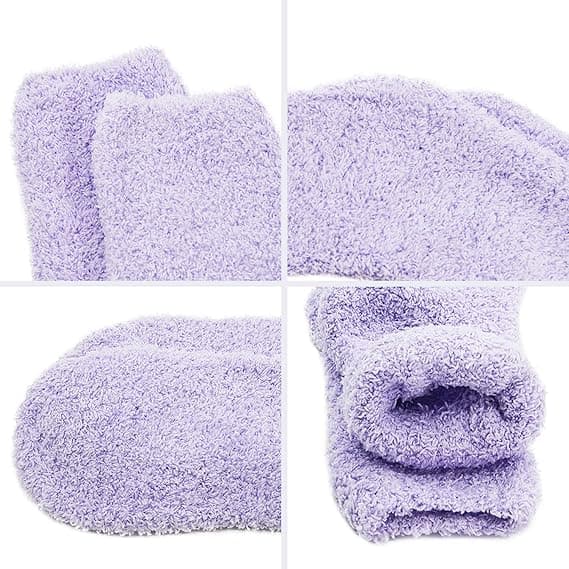 5 Par Dame Varme Supermyke Plysjsokker Vinter Fluffy
