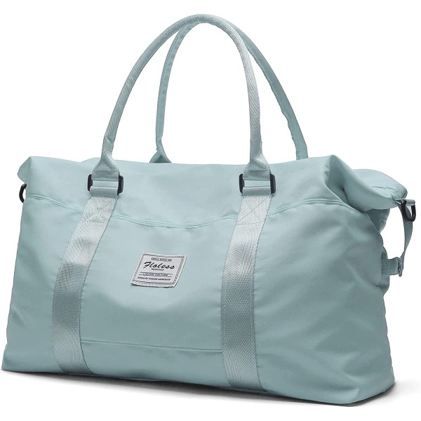 Sports Reise Duffel Bag, Weekender Bag Overnatting Bag for Kvinner, Vanntett Sport Gym Bag, Sykehus Bag med Skulderstropp