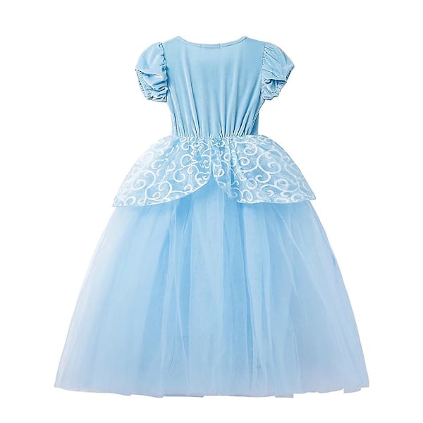 2024 Tjej Cinderella Cosplay Klänning Uppklädda Kläder Flickor Jul Halloween Fest Prinsessa Kostym Barn Födelsedag Bröllopsklänning Jyf Cinderella 3 3T  Size 110