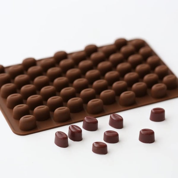 Molds med olika mönster Passar till fest, passar för att göra choklad och is Molds 1 st (chokladbönor)