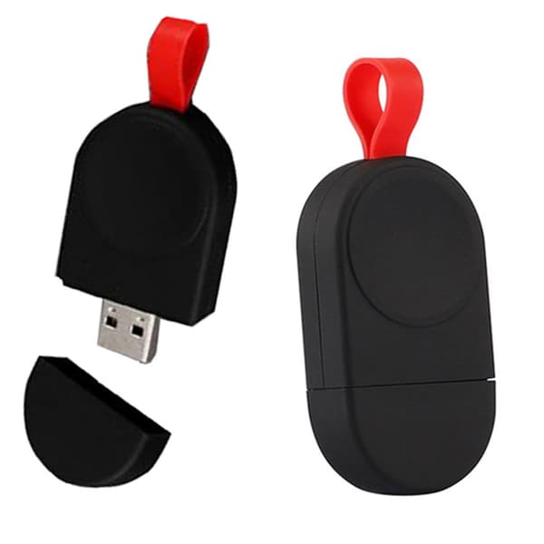 Smidig, portabel mini trådløs lader for iWatch Vit
