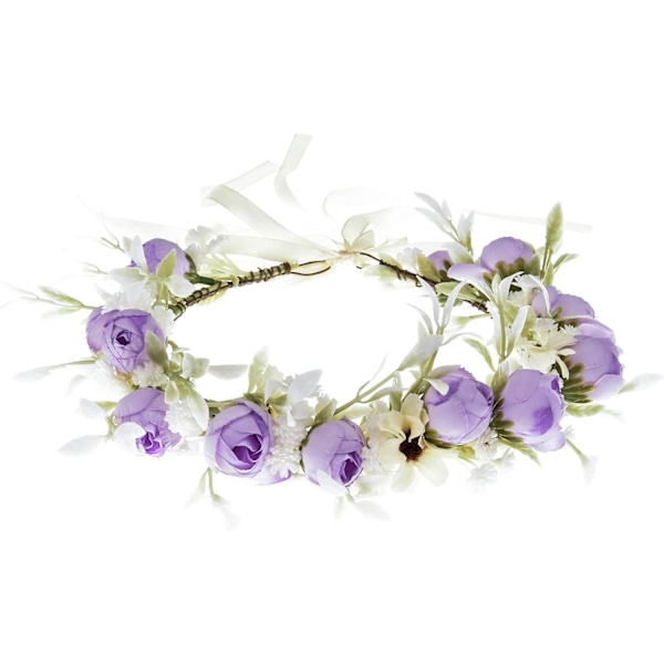 Kamelia Blomsterkrona Ros Huvudbonad Bröllop Brud Blomsterflicka Halo Maternity Foto Rekvisita FL-03