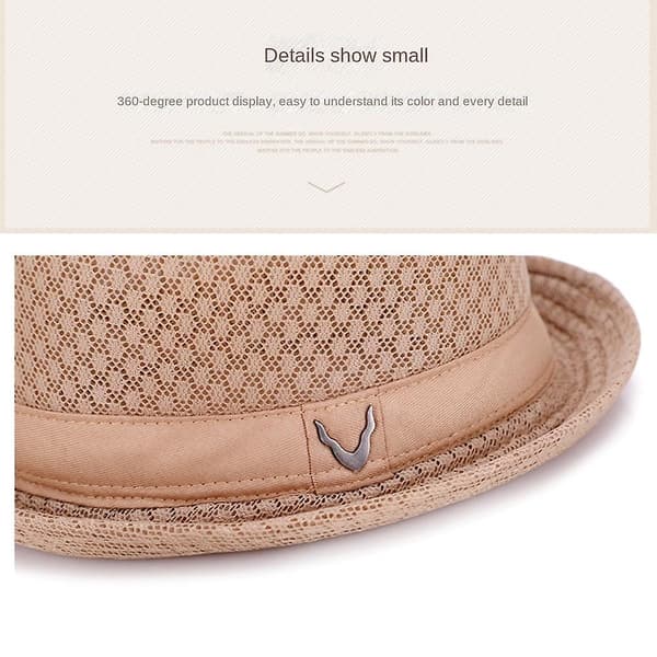 Hat, sommerlet klassisk blød cool mesh klembar fedora hat, bedste mors dag og årsdag gave til mor og kone. (skovfarve)