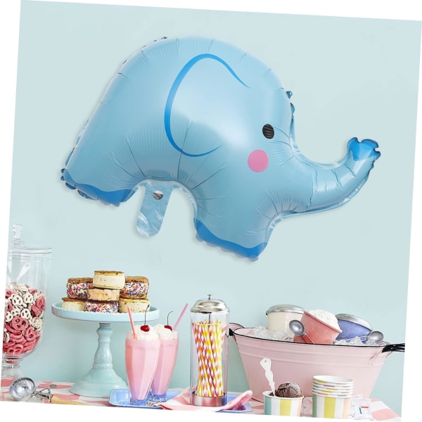 10 stk dusj trim baby ballong juledekor dyreformet ballong dyrehode ballong elefant folie ballong tegneserie heliumballong