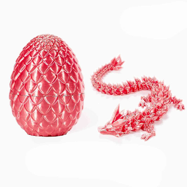 3D-printad Ledad Drake Med Drakägg 3D-printad Drake Kristalldrake 7