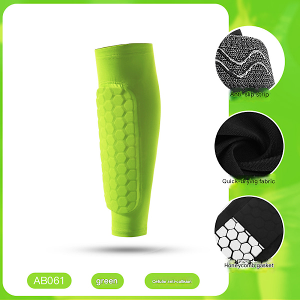 2 stk. fodboldbeskyttere til børn, skibeskyttere, fodboldbeskyttere (et par) Green XL