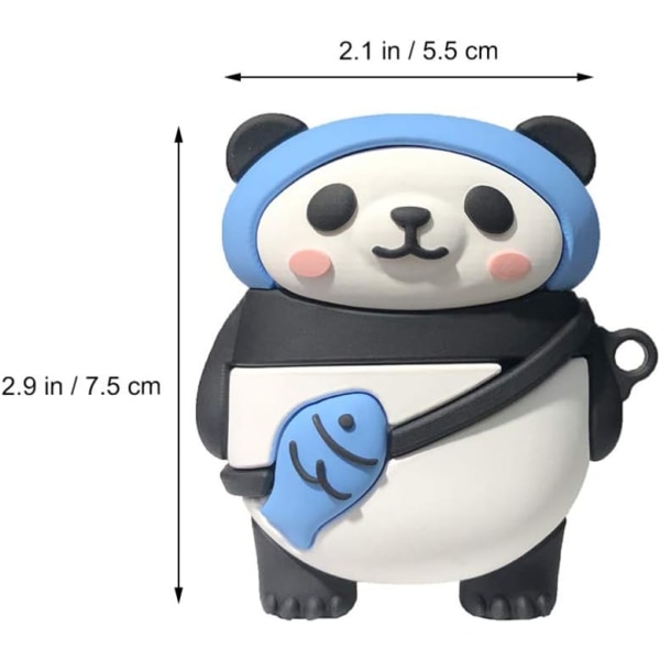 Cartoon Earphone Case Soft Silicone Earphone Protective Shell 3D Panda Shape Earbuds Case Shockproof Headset Cover