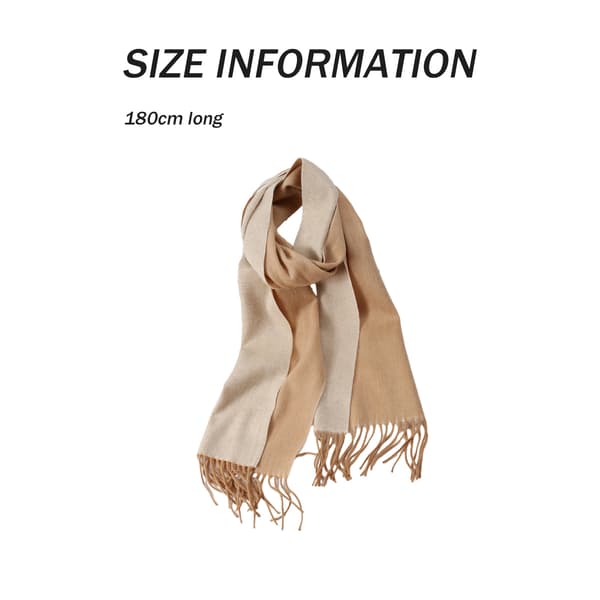 Ullskjerf Dame Varmt Skjerf Herre og Dame Vinter Rutete og Ensfarget Stil Style 1