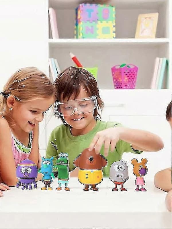 6 stk./sett Hey Duggee Actionfigurer Leker Sett For Barn Gave Gutter Og Jenter Nyttår Jul Bursdag