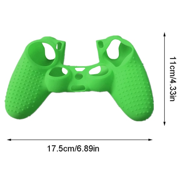 Controller Skin Grip Cover Cover Beskyttende Blød Silikone Gummi Etui-Antiskrid Partikel Grøn