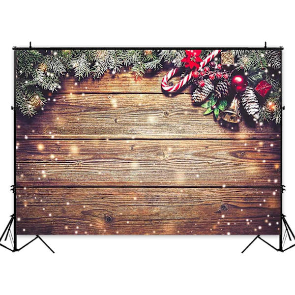 Lumihiutale Kulta Glitter Joulukuvaus Tausta 5x3ft Rustic Puinen Seinä Lattia Valokuva Tausta Lapsille Muotokuva Perhe Joulujuhla Koju