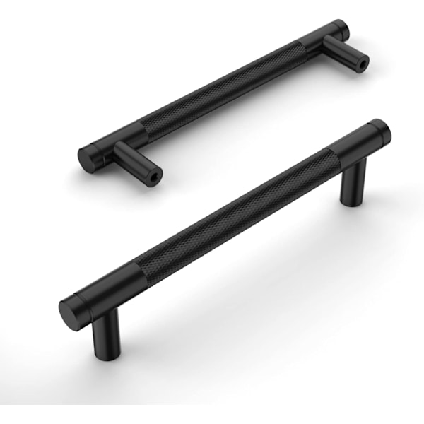 2 stk. sorte kjøkkenskaphåndtak 128mm møbelhåndtak med skruer, for skrivebord, skuffer, skap, skap UK0040