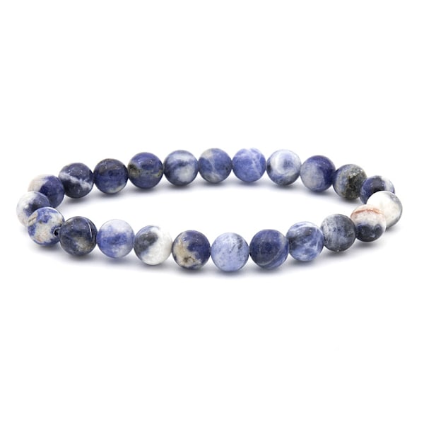 Chakraarmband Tillverkat av 8mm Havssediment Jaspis Naturstenar (Grön) Grön Färg Chakraarmband Damarmband Herrarmband Blue stone