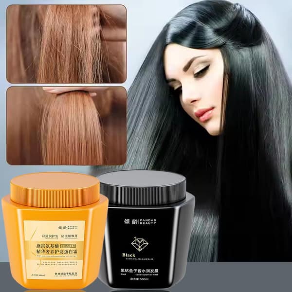Amino Acid Essence Luksuriøs Nærende Hårproteinkrem D5N4 yellow 500ml