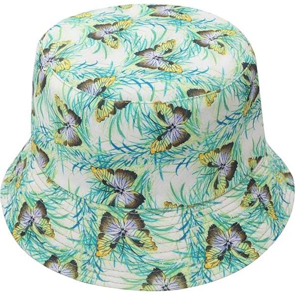 Unisex Söpö Unique Print Travel Bucket Hat Summer Fisherman Cap