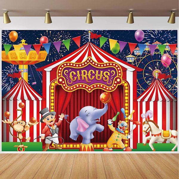Punainen Karnevaali Sirkus Dekoraatio Tausta Karnevaali Banneri Sirkus Mardi Gras Dekoraatio Lapset Karuselli Telttatilaisuus Dekoraatio Banneri Valokuva Rekvisiitta 5x3 ft.