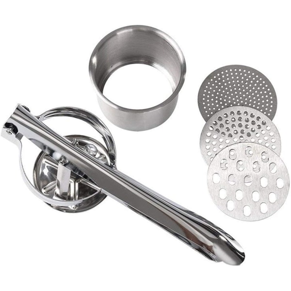 Large Potato Ricer, Heavy Duty Stainless Steel Potato Masher and Ricer Kitchen Tool, Press and Mash