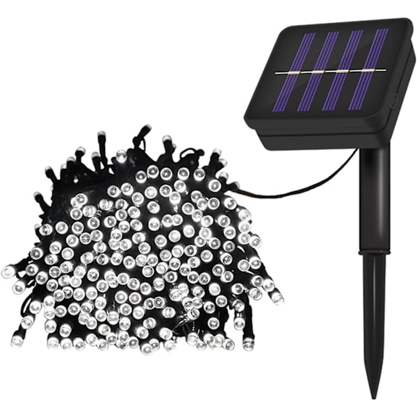 Solcellslampor utomhus vattentäta LED-lampor ljusslinga girlang juldekoration bröllopsdekoration ljus-12M100LED