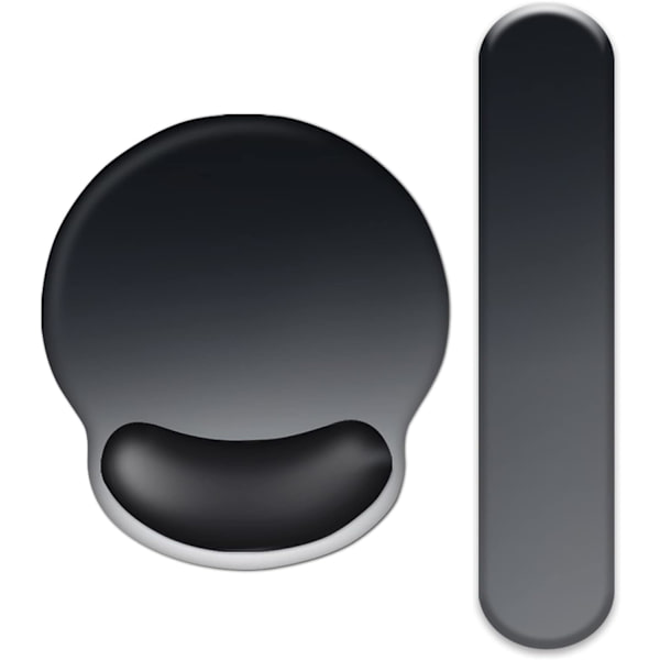 Håndledsstøtte til tastatur og musemåtte med håndledsstøtte, memory foam-sæt til spil og kontor, behagelig og let for nem (Gradient8)