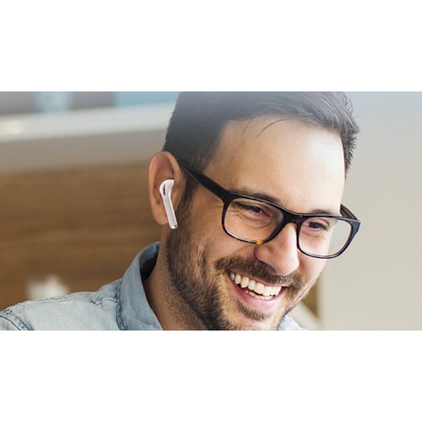 Langaton kuuloke, Bluetooth-kuuloke stereokuuloke, hikikestävä kaksois-Bluetooth 5.0 -kuuloke sisäänrakennetulla mikrofonilla